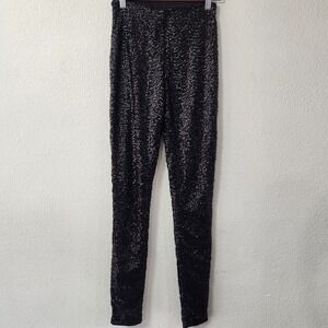 sequin legging Pants holiday leggings Womens XS H&M‎